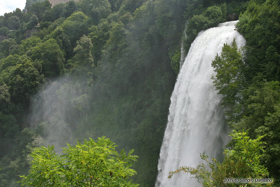 La cascata superiore delle Marmore