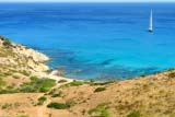 Paesaggio marittimo vicino a Punta Moléntis