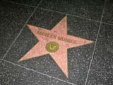 La stella di Marilyn nella famosa Walk of Fame