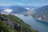 Panoramica del Lago di Como e i laghi di Garlate e Annone