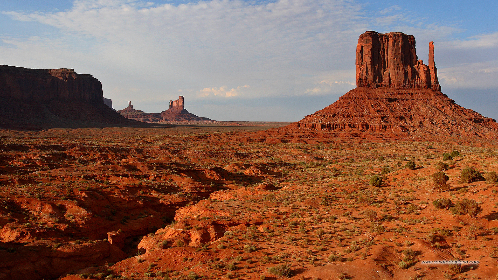 Caratteristica veduta della Monument Valley