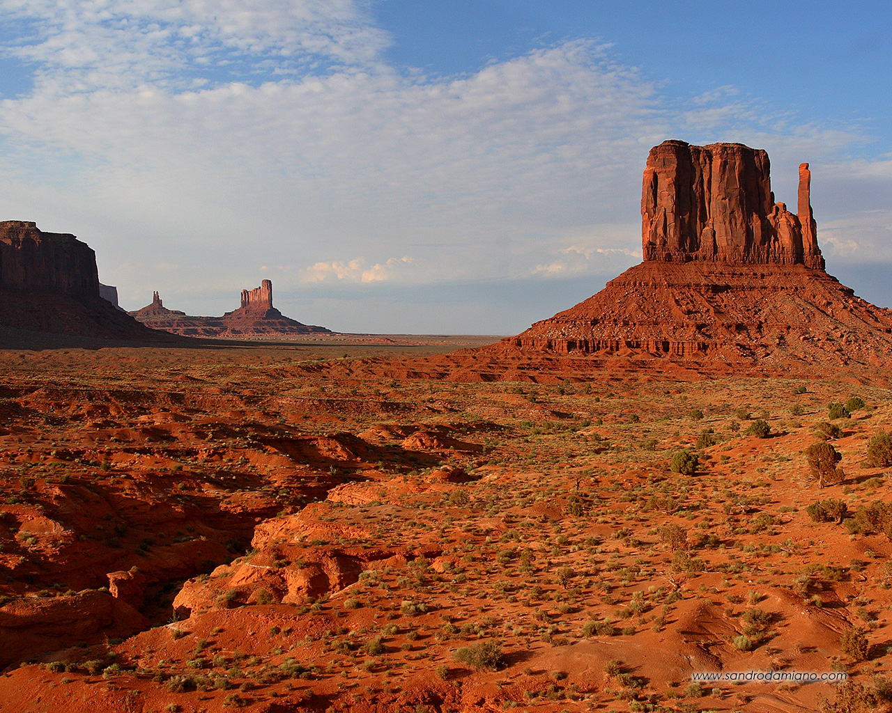 Caratteristica veduta della Monument Valley
