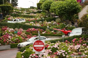 La tortuosa Lombard Street
