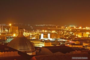 Le luci del centro di Cagliari